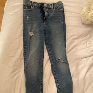 Denim forum Lola high rise distressed